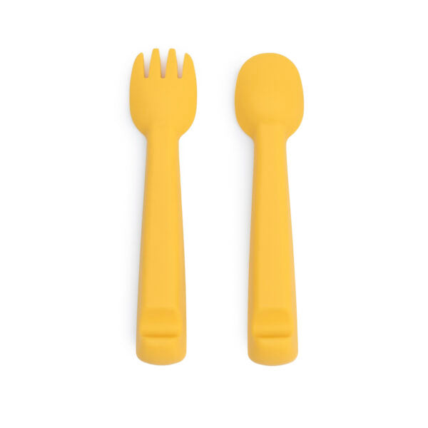 Set di posate gialle per bambini