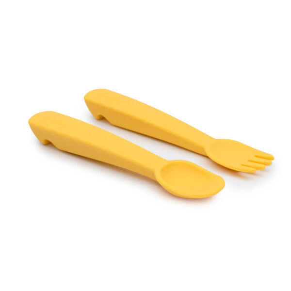 Set di posate gialle per bambini