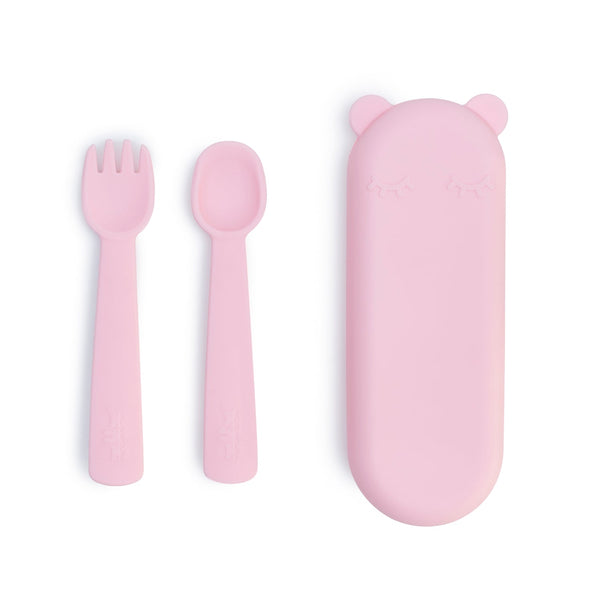 Set di posate per bambini rosa cipria
