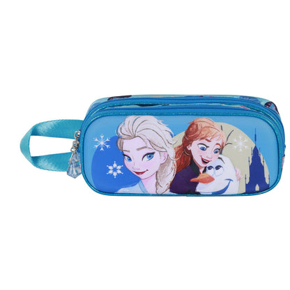 Trousse 3D Double Disney La Reine des Neiges 2 « Lovely » – Turquoise