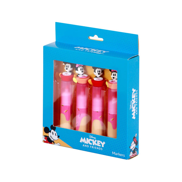 Pack Mix de 4 Marqueurs Fluorescents Disney « Mickey et Minnie »
