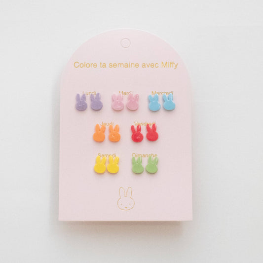 Pendientes Miffy - 7 pares