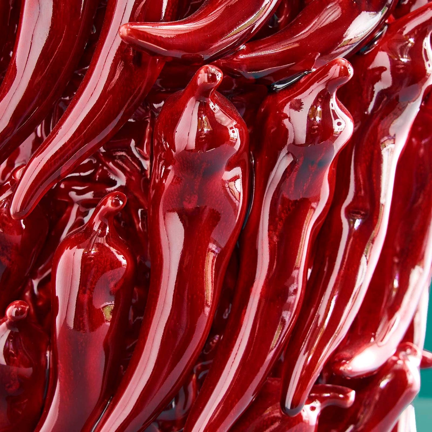 Jarrón de chile, color burdeos