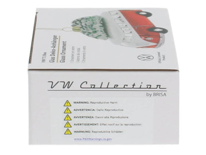 Décoration de Noël VW T1 Bus Rouge & Blanc avec Sapin