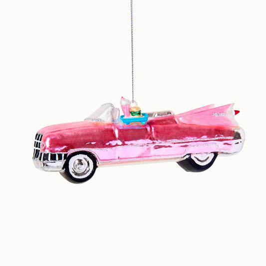 Retro Pink Car Hanging Decoration