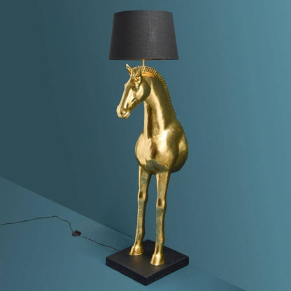 Lampada da terra Amadeus Horse, oro