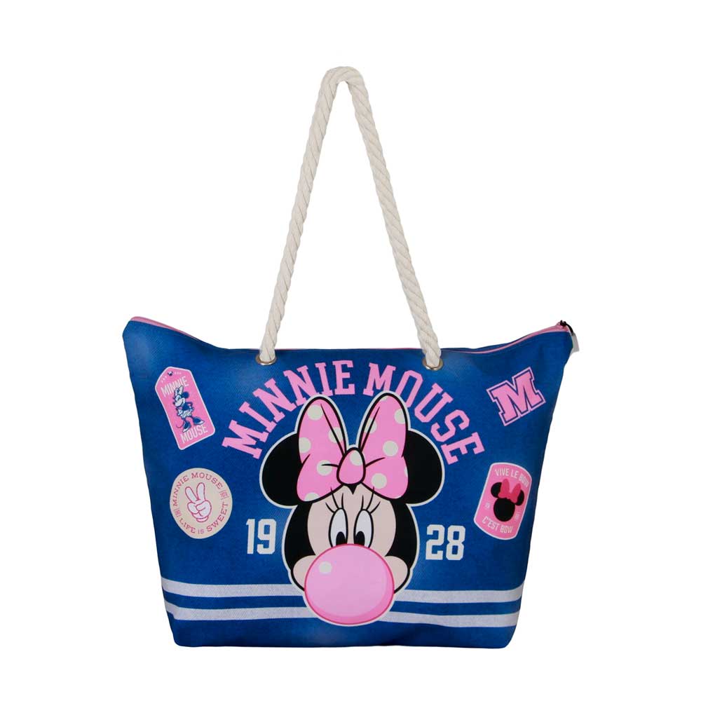 Sac de Plage Soleil Disney Minnie Mouse « Varsity »