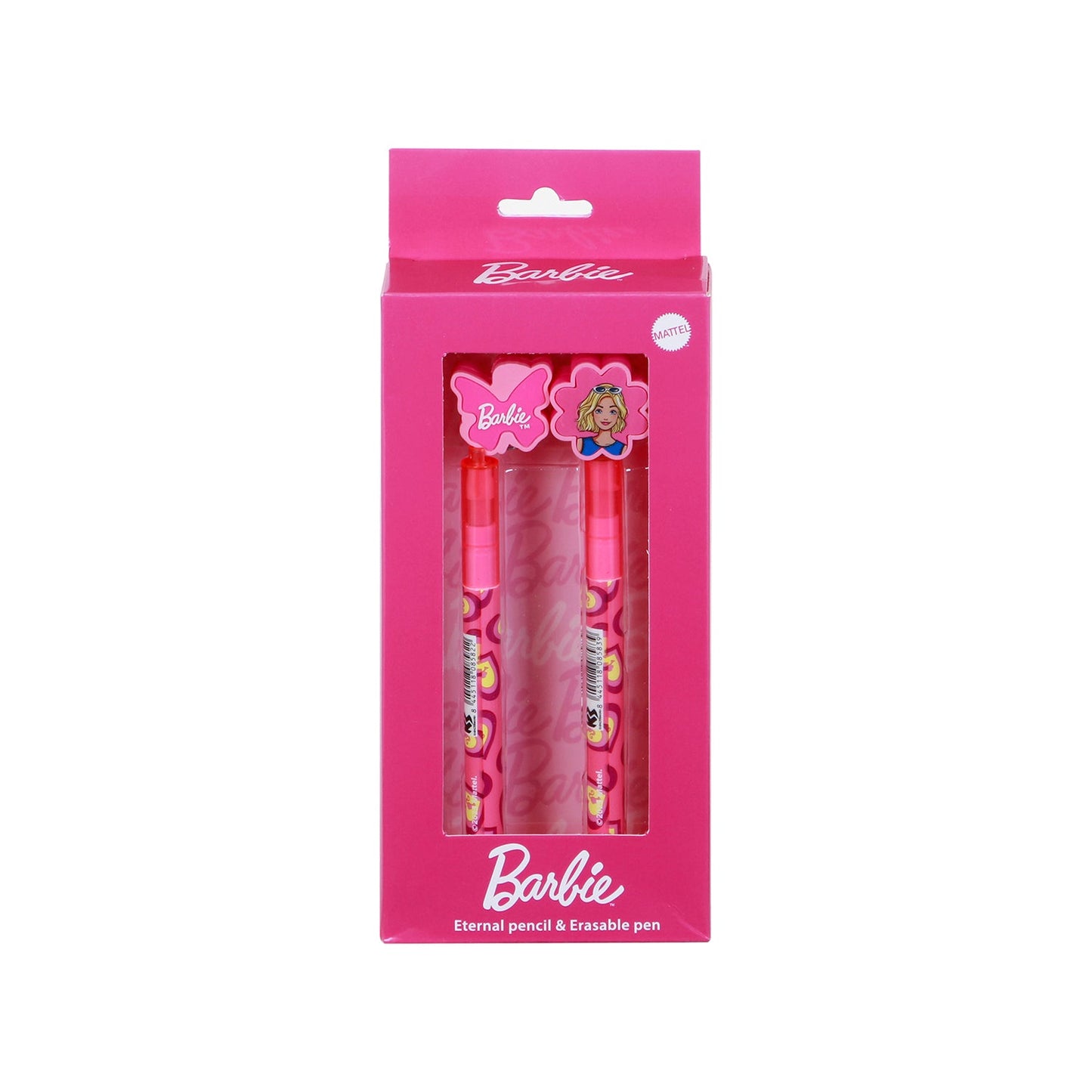 Pack Mix de Crayon Éternel + Stylo Gel Effaçable Barbie