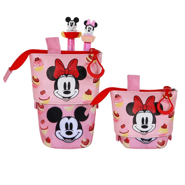 Trousse Mignonne + 2 Stylos Gel Effaçables Disney Minnie Mouse « Muffin »