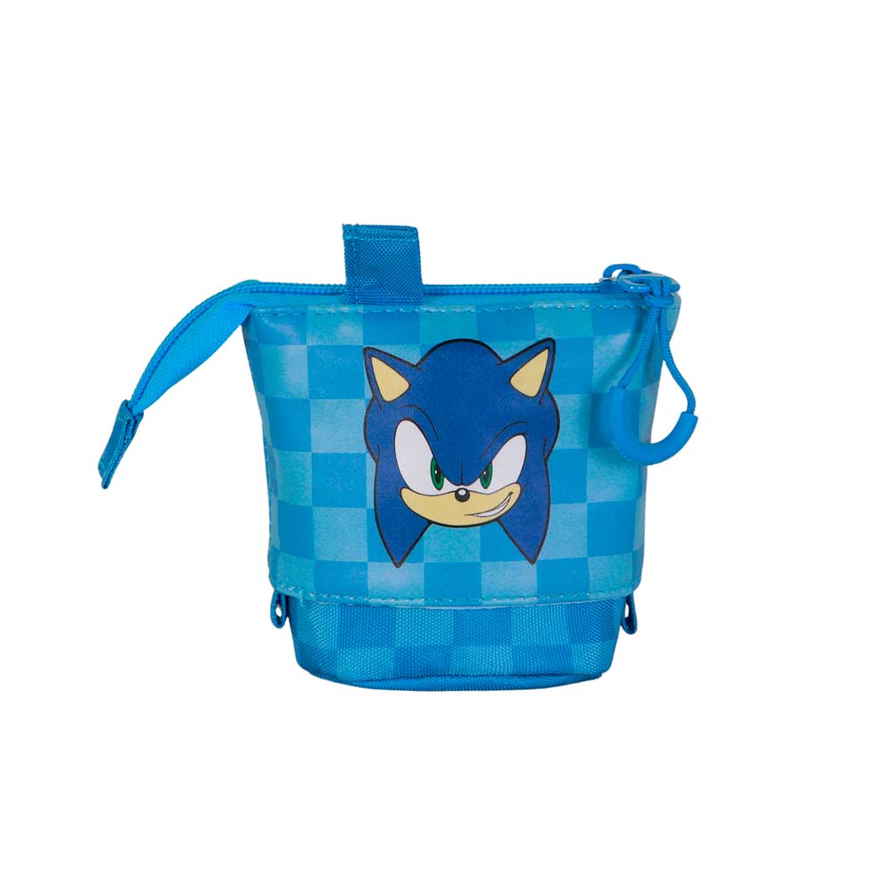 Trousse Portatout Mignonne + 2 Stylos Gel Effaçables Sonic the Hedgehog