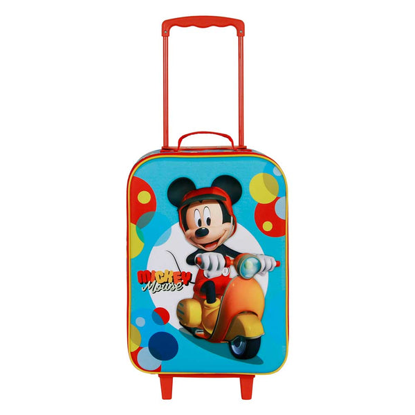 Valise à Roulettes Soft 3D Disney Mickey Mouse « Scooter »
