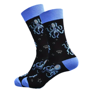 Chaussettes Poulpes Bleus
