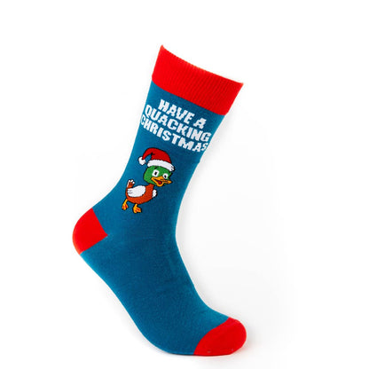 Calcetines de pato que graznan en Navidad