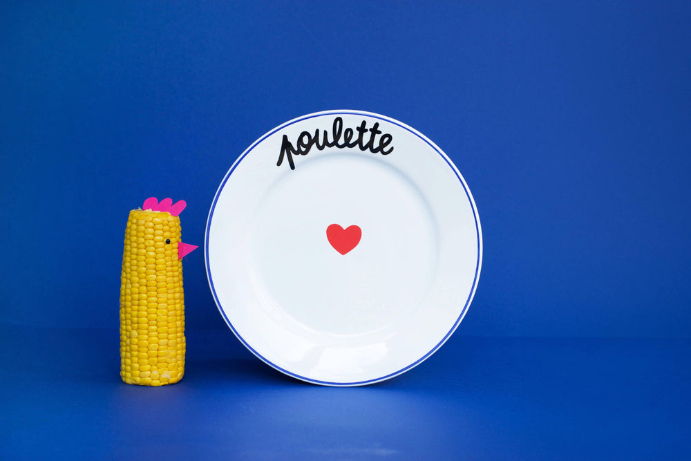 Assiette La Famille S’éclate - Poulette