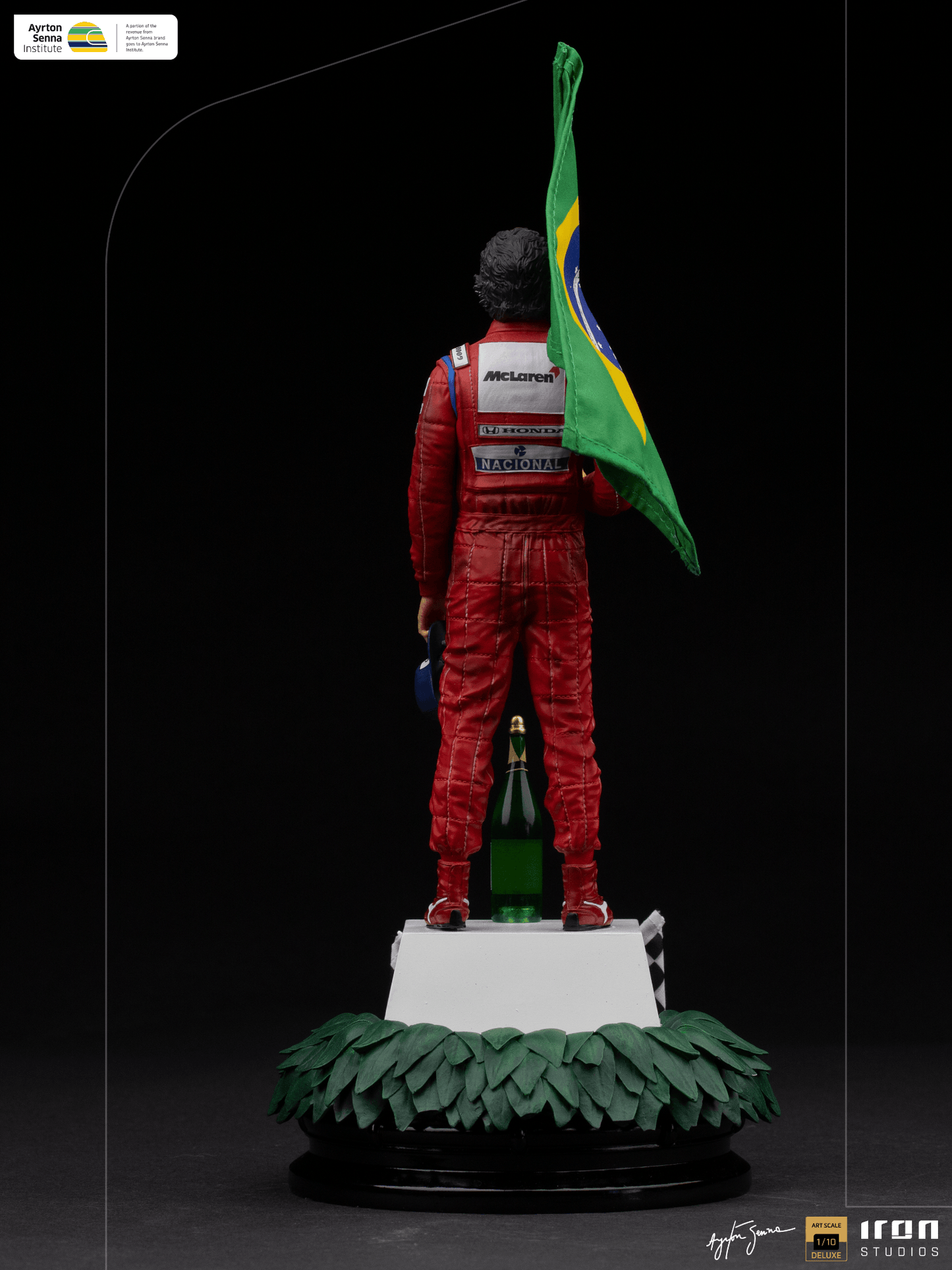 Statue Ayrton Senna Deluxe - GP Brazil 1991 - Art Scale 1/10
