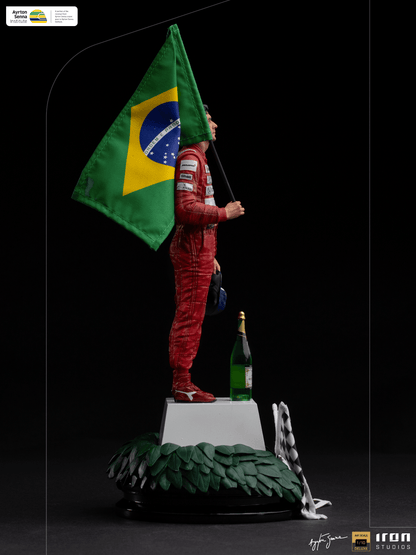 Statue Ayrton Senna Deluxe - GP Brazil 1991 - Art Scale 1/10