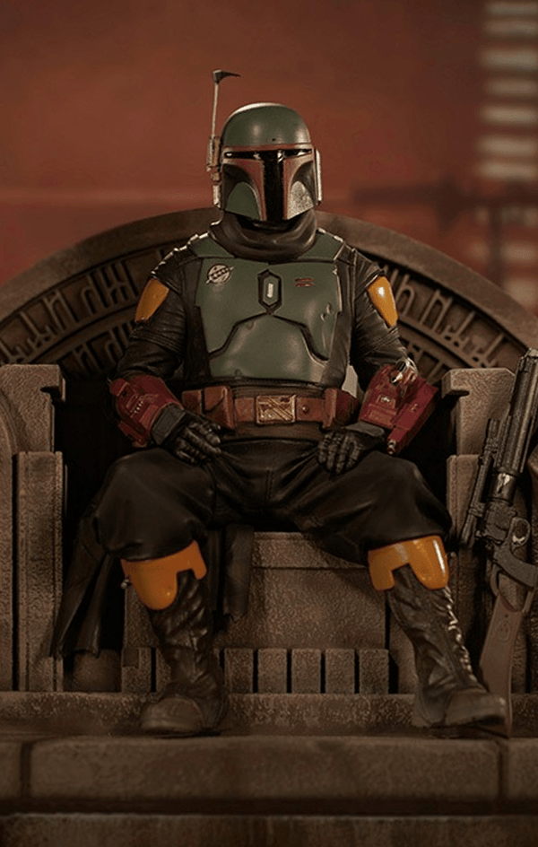 Statue Boba Fett on Throne - Star Wars: The Mandalorian - Art Scale 1/10