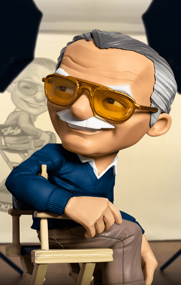 Figurine Stan Lee (Blue Version) - Pow - Mini Co. - Marvel