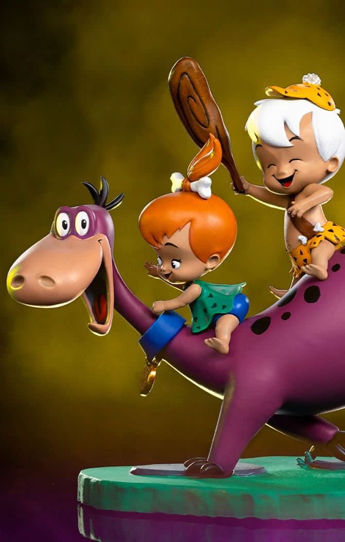 Statue Dino, Pebbles and Bamm-Bamm - The Flintstones - Art Scale 1/10