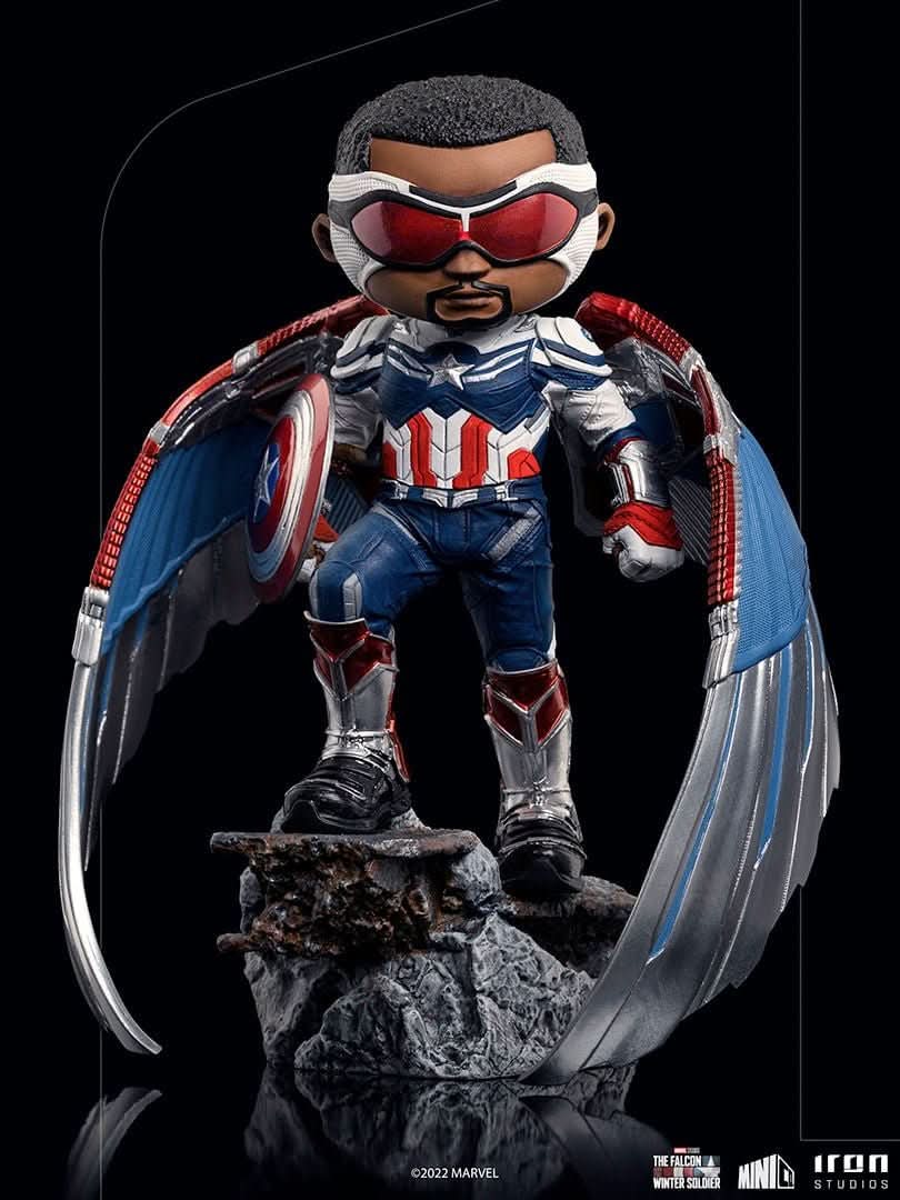 Figurine Captain America Sam Wilson - The Falcon and the Winter Soldier - Mini Co. - Marvel