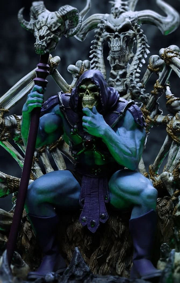 Statue Skeletor on Throne - Masters of the Universe - Art Scale 1/10
