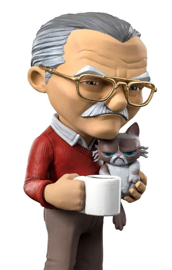 Figurine Stan Lee with Grumpy Cat - Pow - Mini Co. - Spider-Man