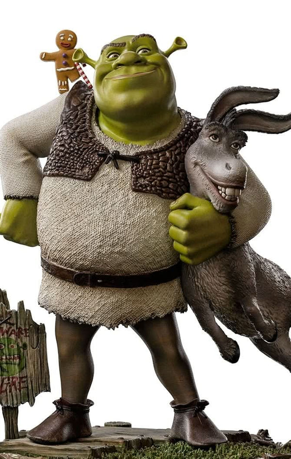 Statue Shrek, Donkey and The Gingerbread Man - Shrek - Art Scale 1/10