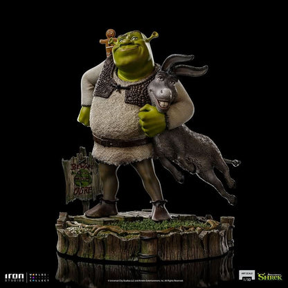 Statue Shrek, Donkey and The Gingerbread Man - Shrek - Art Scale 1/10
