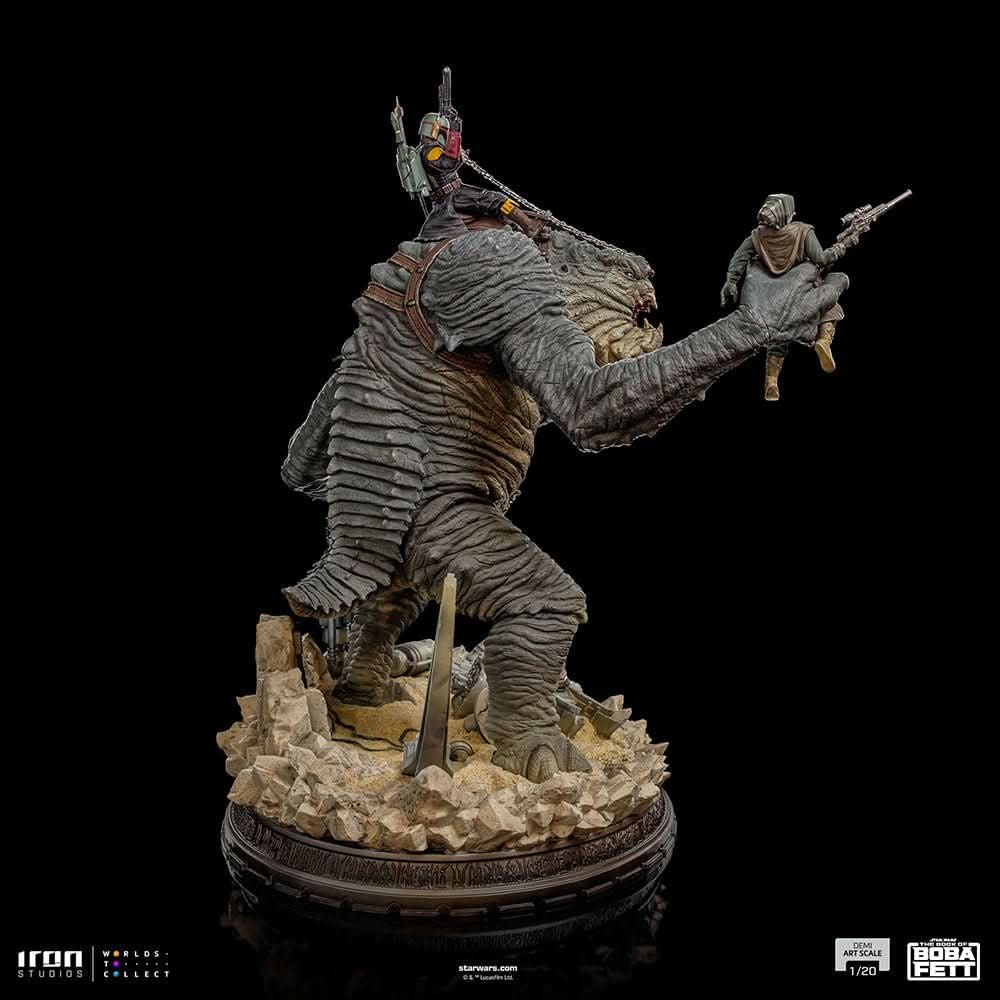 Statue Boba Fett and Rancor - Star Wars: The Book of Boba Fett - Demi Art Scale 1/20