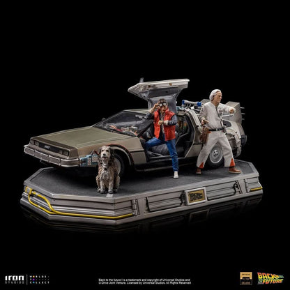 Statue Delorean Full Set Deluxe - Back to the Future - Art Scale 1/10