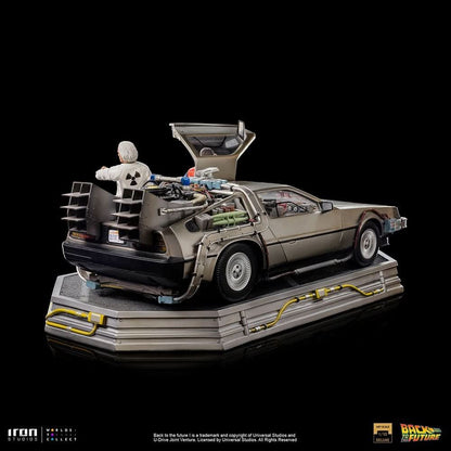 Statue Delorean Full Set Deluxe - Back to the Future - Art Scale 1/10