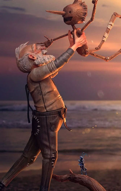 Statue Geppetto & Pinocchio - Pinocchio - Art Scale 1/10
