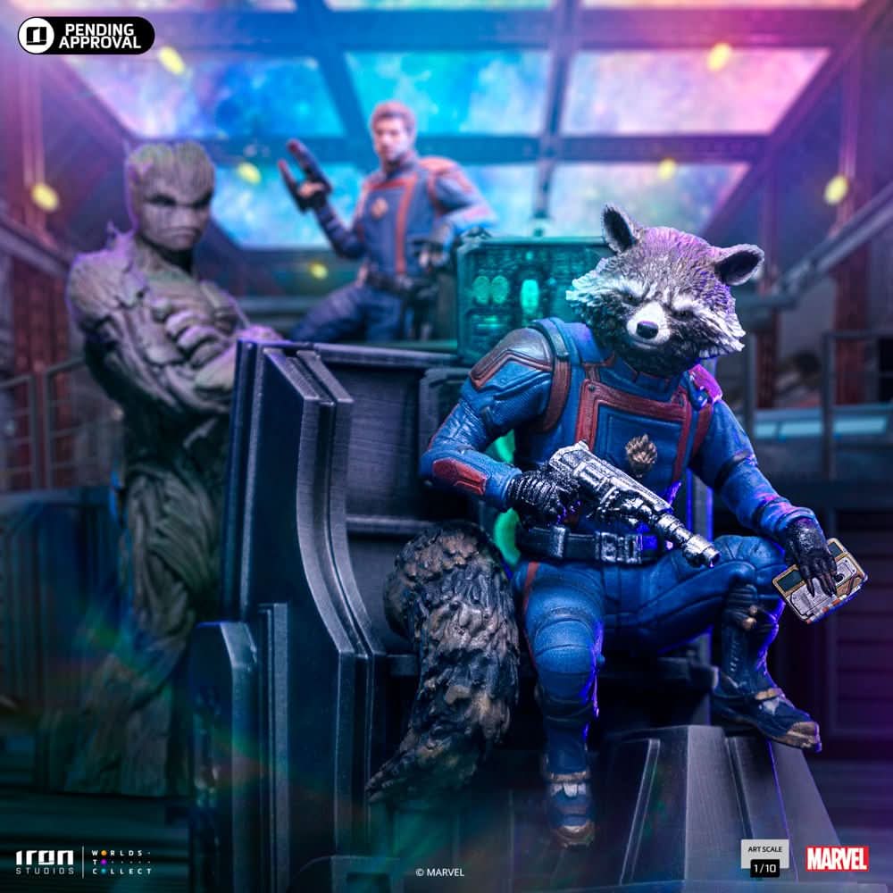 Rocket Raccoon Statue - Guardians of the Galaxy 3 - Art Scale 1/10 - Iron Studios