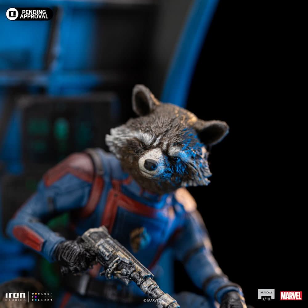 Rocket Raccoon Statue - Guardians of the Galaxy 3 - Art Scale 1/10 - Iron Studios