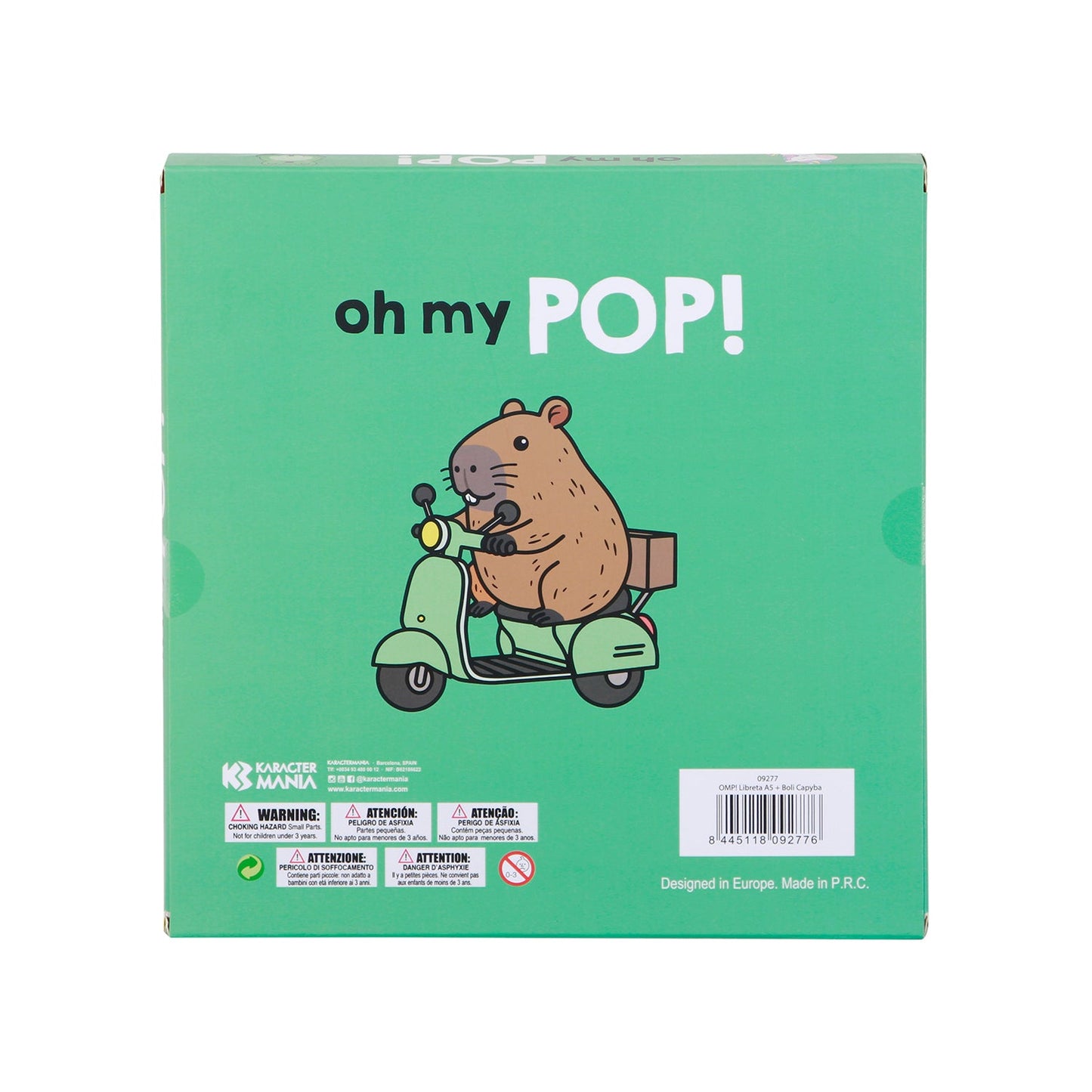 Coffret Journal + Stylo 6 Couleurs Oh My Pop! « Froggy » – Turquoise