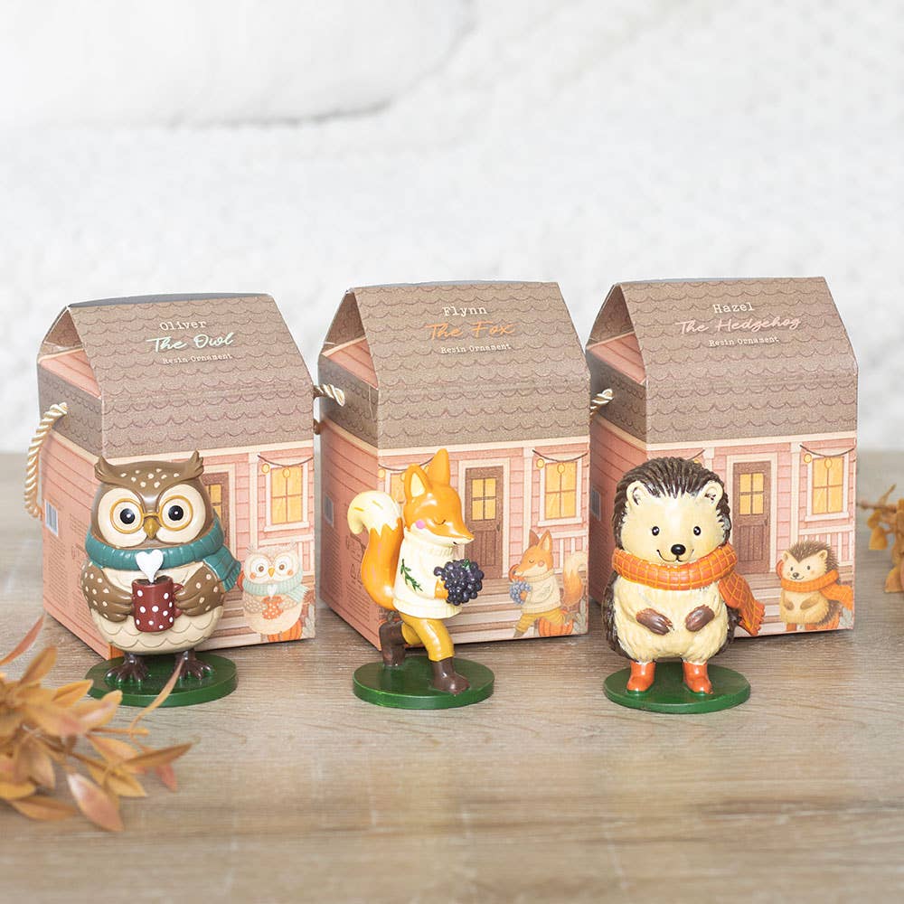 Figurine-ornement « Oliver » — Hibou d'automne