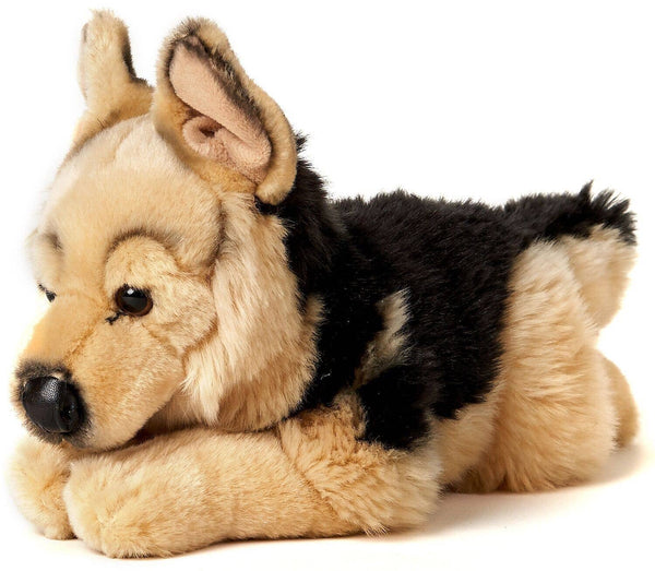 Berger allemand, couché - peluche Uni Toys