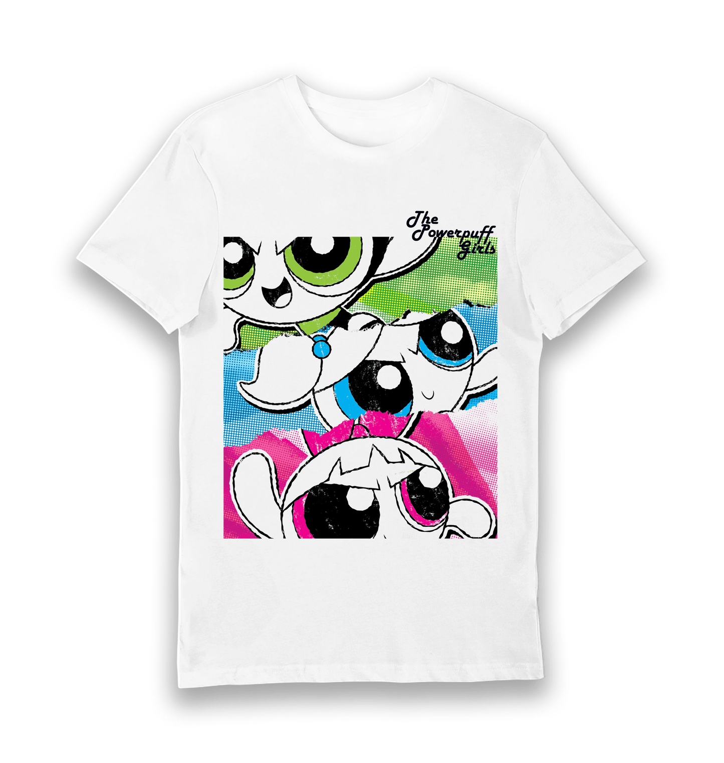 T-shirt adulte Powerpuff Girls affiche vintage