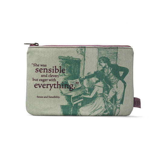 Pochette en coton Jane Austen - recyclé Raison et Sentiments