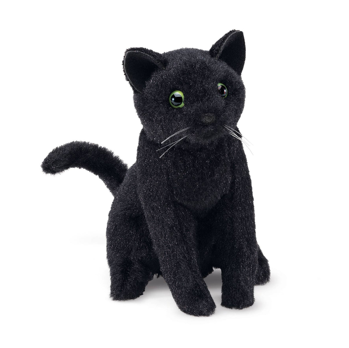 Marioneta de dedo de gato negro
