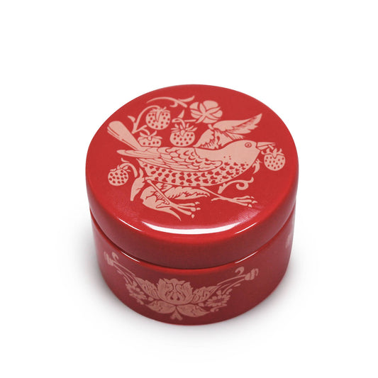 Boîte à bijoux en céramique William Morris - StrawberryThief Framboise