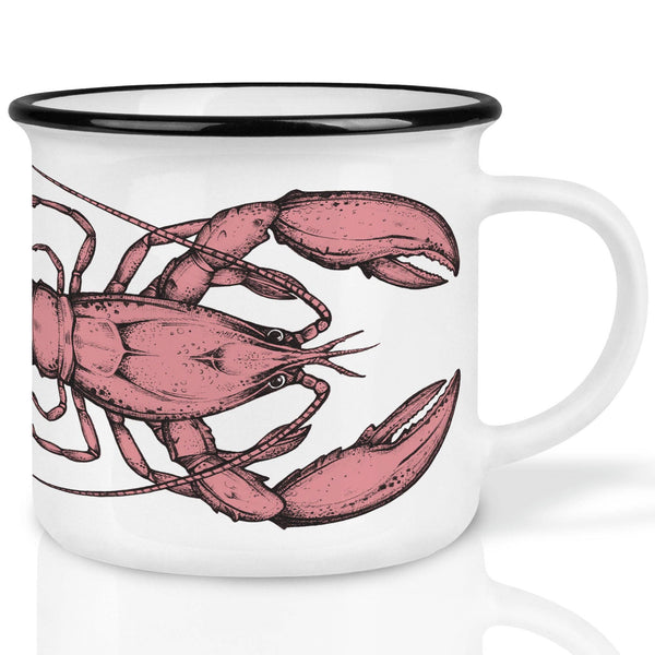 Taza de cerámica con langosta