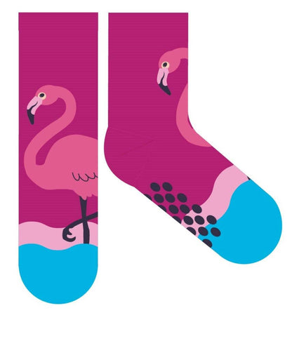 Children's Non-Slip Flamingo Socks