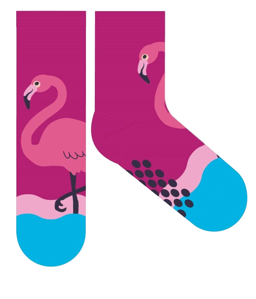 Children's Non-Slip Flamingo Socks