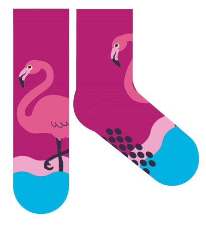 Children's Non-Slip Flamingo Socks