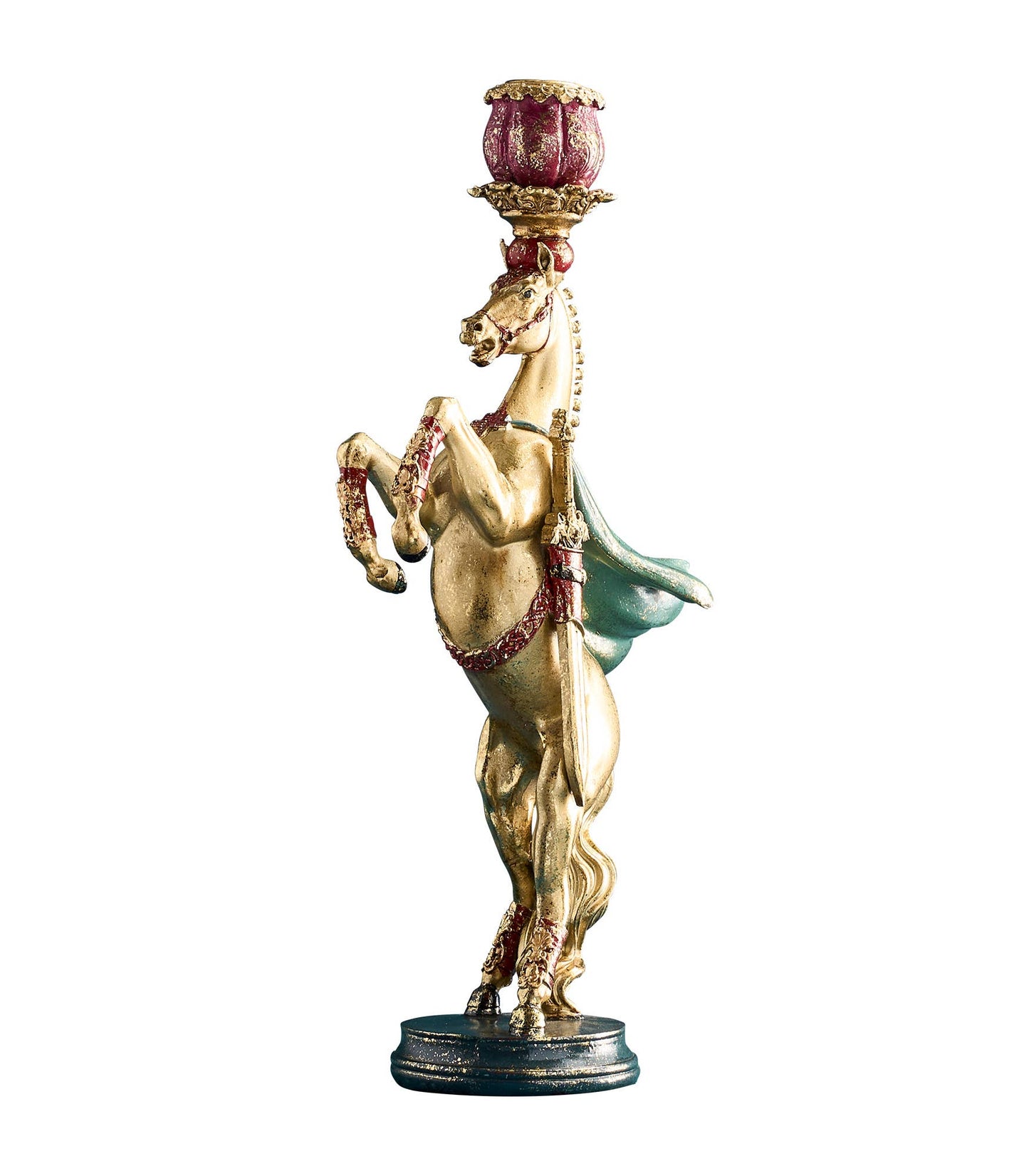 Circus Horse Chandelier, Gold, 17.5 x 9.5 x 36.5 cm