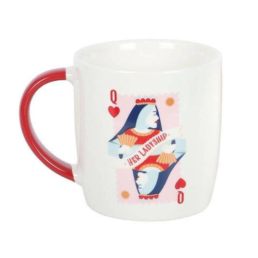 Playing Card Mug - Queen of Hearts