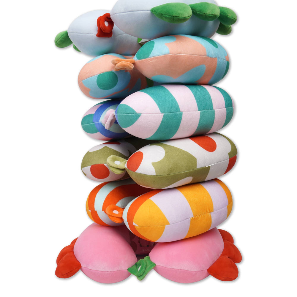 Cuscino da viaggio 3D, petalo azzurro
