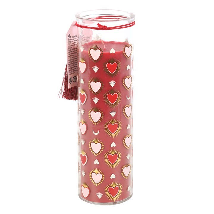 Sacred Hearts geurkaars in tube - Zwarte vijg