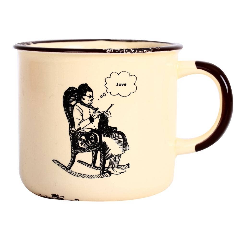 Mug Grand Mère Peint à la Main Helio Ferretti Vue 4